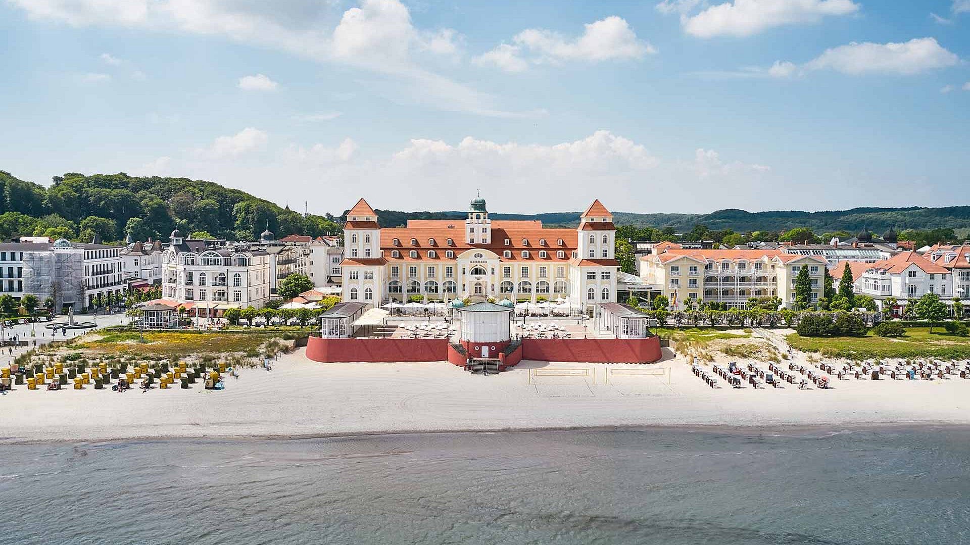 baltic sea view to the hotel Kurhaus Binz