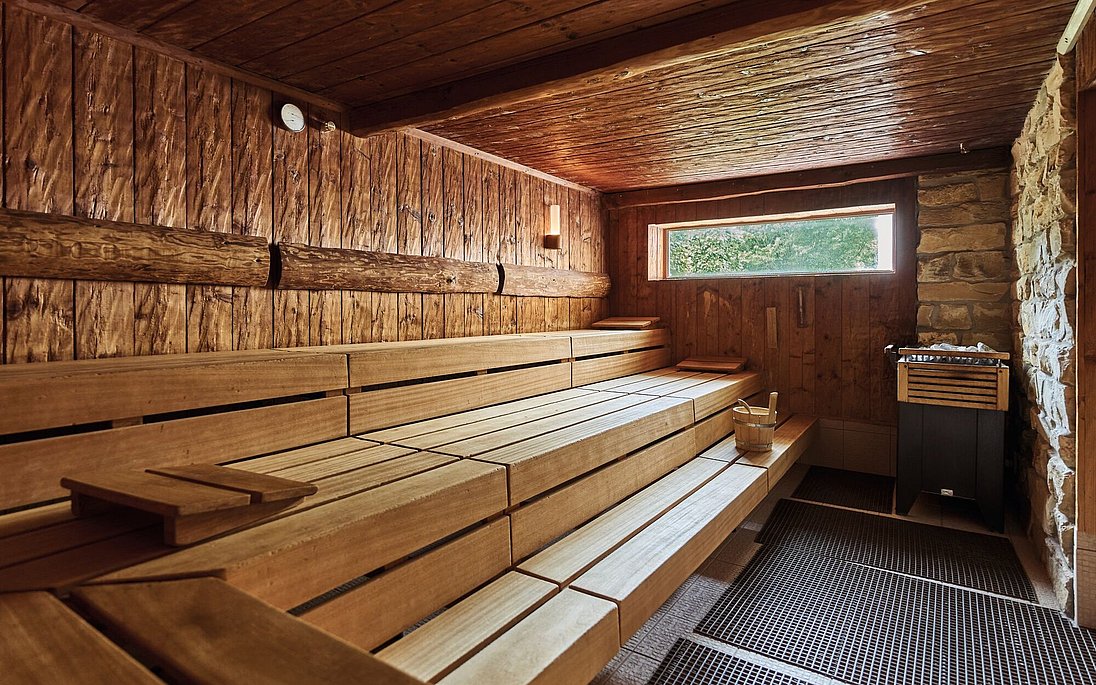 Aufguss in der Sauna im Kurhaus Binz